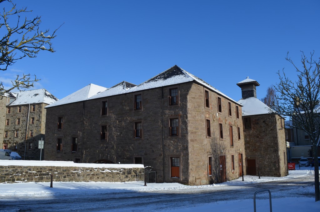 Lower City Mills in the snow