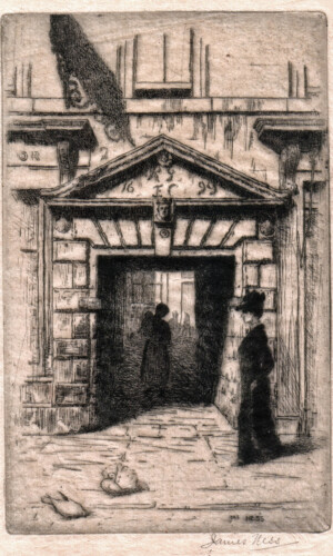 Etching of Cunningham Graham Close